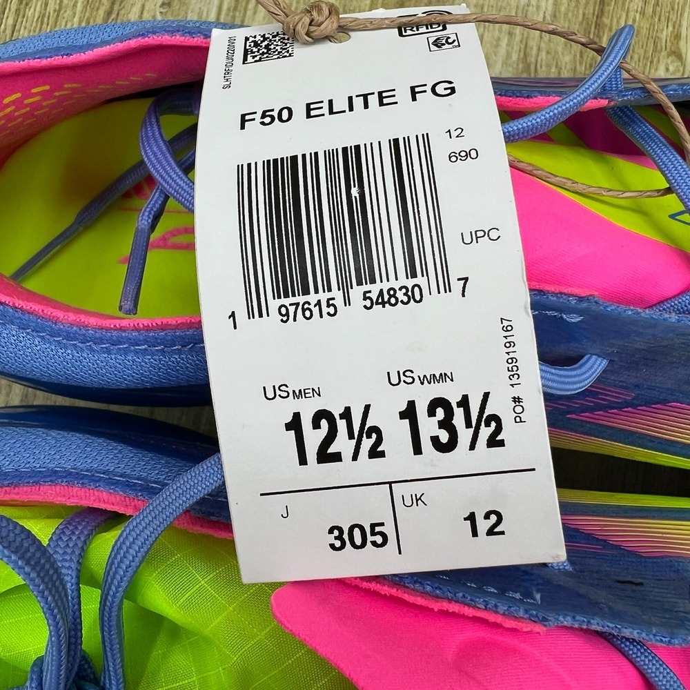 Adidas F50 Elite FG Soccer Cleats Men's 12.5 Celestial Victory Pack IE1201 NEW - Picture 9 of 11